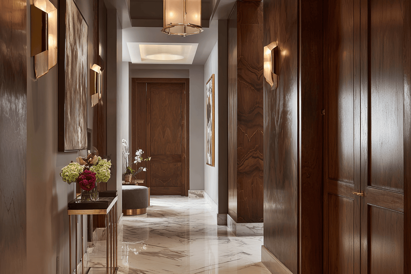 Refined NYC condo interior reflecting coordinated construction documentation and sequencing