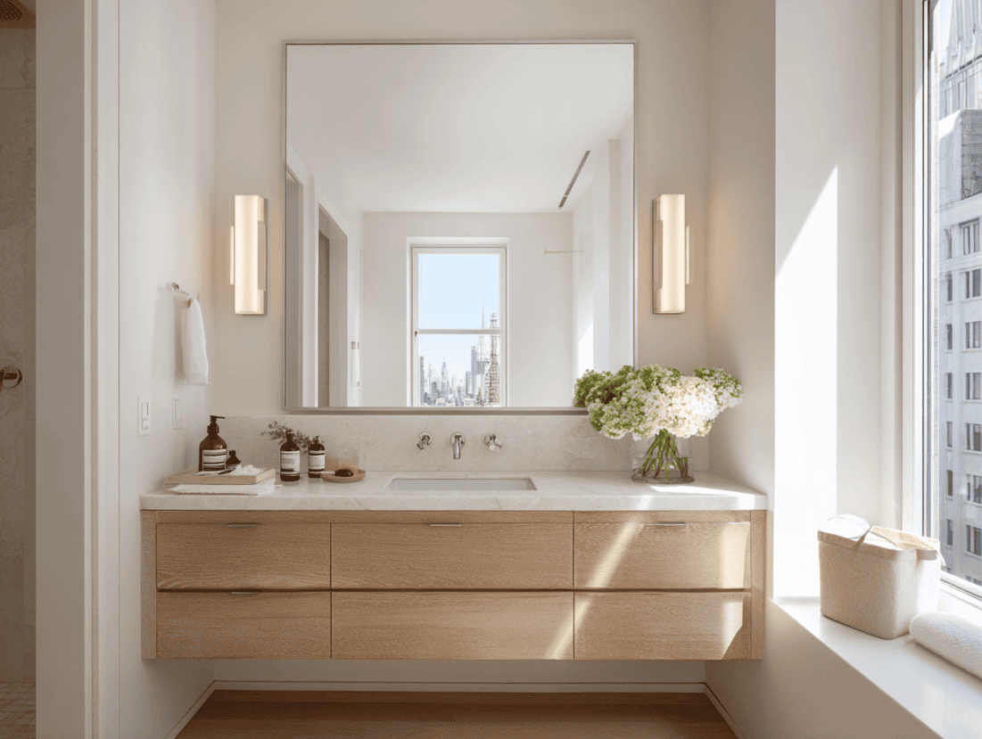 Well-planned NYC apartment layout demonstrating efficient space planning and flow