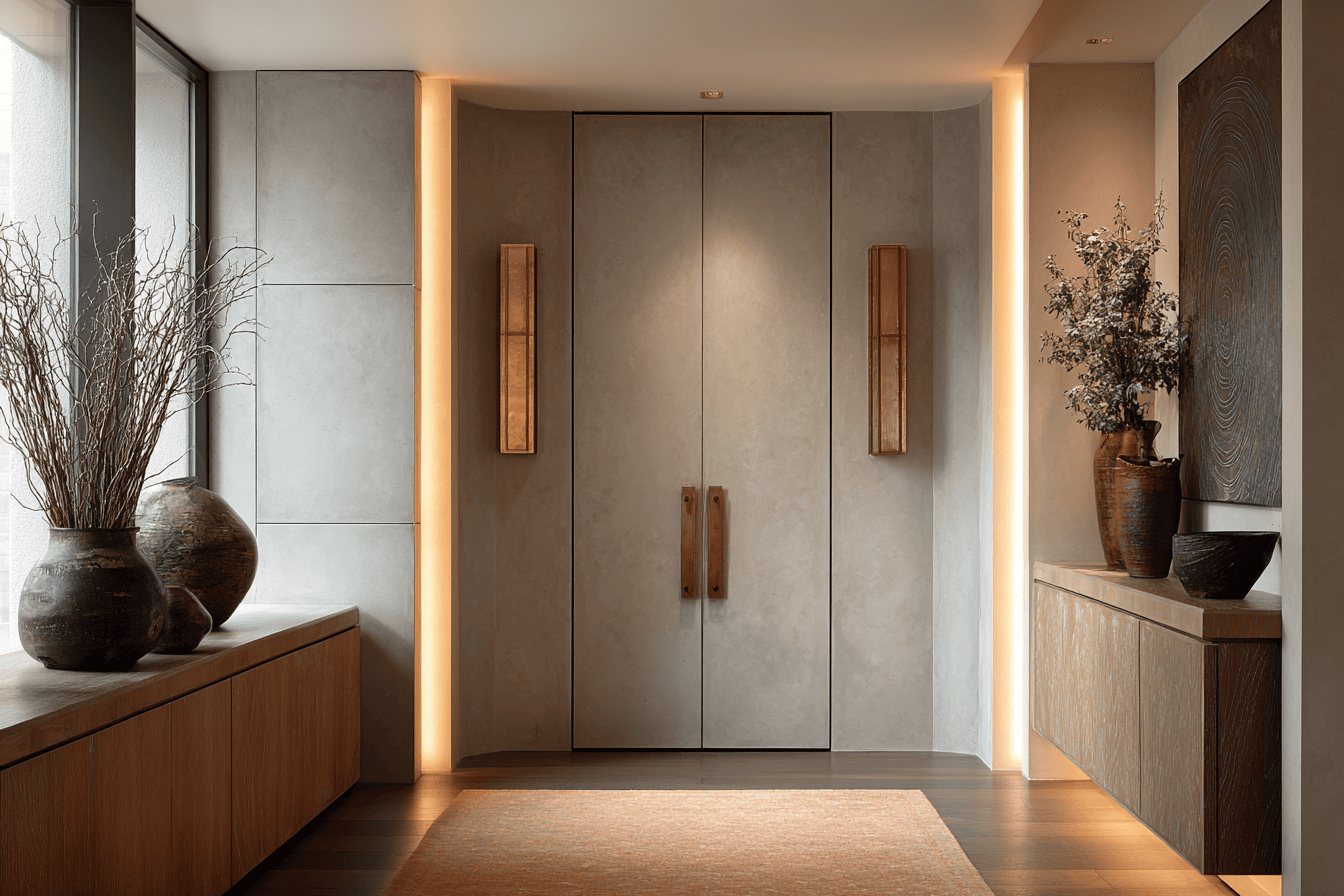 High-end NYC kitchen with custom cabinetry and modern finishes designed for an urban apartment